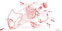 FARO ANTERIORE per Honda CRF 250 L RED 2013