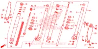 FORCELLA ANTERIORE per Honda CRF 250 L RED 2013
