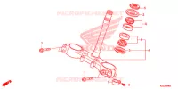 GAMBA STERZO/PONTE SOPRA per Honda CRF 250 L RED 2013