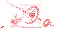 RUOTA ANTERIORE (CRF250L) per Honda CRF 250 L RED 2013