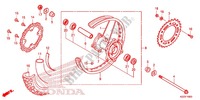 RUOTA POSTERIORE (CRF250L) per Honda CRF 250 L RED 2013