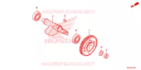 ALBERO BILANCIATORE per Honda CRF 250 L RED 2014