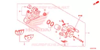 CALIBRO FRENO POSTERIORE per Honda CRF 250 L RED 2014