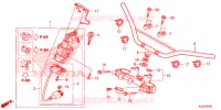 CONDOTTO MANIGLIA/PONTE SOPRA (2) per Honda CRF 250 L RED 2014