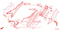 COPERTURA LATO/COPERTURA SERBATOIO per Honda CRF 250 L RED 2014