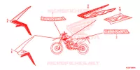 EMBLEMA/STRISCIA (CRF250L) per Honda CRF 250 L RED 2014