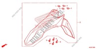 PARAFANGO ANTERIORE per Honda CRF 250 L RED 2013
