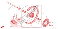 RUOTA ANTERIORE (CRF250L) per Honda CRF 250 L RED 2013