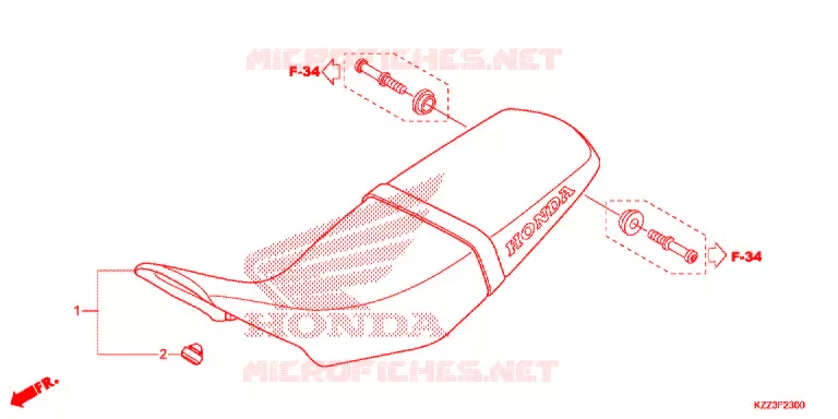 SEDILE SINGOLO(2) Honda MOTO 250 CRF 2014  CRF250LD