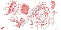 COPERTURA ANTERIORE/FILTRO ARIA per Honda CRF 250 L RED 2013