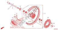RUOTA ANTERIORE (CRF250L) per Honda CRF 250 L RED 2014