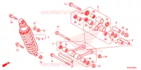 CUSCINO POSTERIORE(2) per Honda CRF 250 M RED 2015