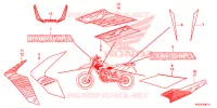 EMBLEMA/STRISCIA (CRF250M) per Honda CRF 250 M RED 2015