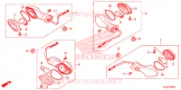 FRECCIA(2) per Honda CRF 250 M RED 2015