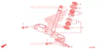 GAMBA STERZO/PONTE SOPRA per Honda CRF 250 M RED 2015