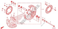RUOTA POSTERIORE (CRF250M) per Honda CRF 250 M RED 2014