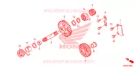 ASSE AVVIATORE A TIRO per Honda CRF 450 R 2013