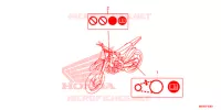 ETICHETTA CAUZIONE (ED) per Honda CRF 450 R 2013