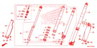 FORCELLA ANTERIORE (D/E) per Honda CRF 450 R 2013