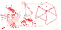 GRADINO/PIEDE D'APPOGGIO per Honda CRF 450 R 2013