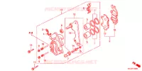 CALIBRO FRENO ANTERIORE per Honda STORM 125 DISCO DELANTERO 4AG 2012