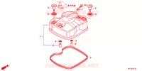 COPERTURA TESTA CILINDRO per Honda STORM 125 DISCO DELANTERO 4AG 2012