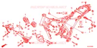 CORPO TELAIO per Honda STORM 125 DISCO DELANTERO 4AG 2012
