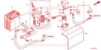 BATTERIA per Honda STORM 125 TAMBOR DELANTERO 2012