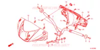 CONDOTTO MANIGLIA/COPERTURA MANIGLIA per Honda VISION 110 2014