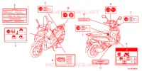 ETICHETTA CAUZIONE(1) per Honda VISION 110 2014