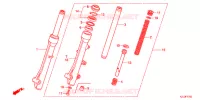 FORCELLA ANTERIORE per Honda VISION 110 2014