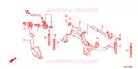 SOSTEGNO PRINCIPALE/PEDALE FRENO per Honda VISION 110 2014