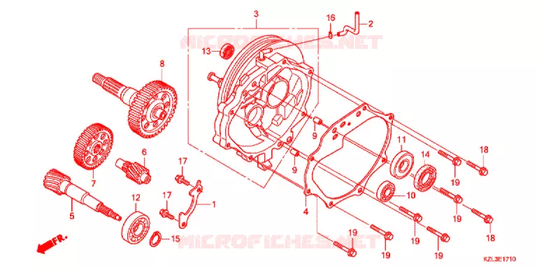 TRASMISSIONE Honda SCOOTER 110 VISION 2014  NSC110MPDE