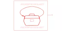 BORSA INTERNA TOP BOX 35LT per Honda NC 700 ABS DCT 35KW 2013