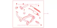 CAVALLETTO PRINCIPALE per Honda NC 700 ABS DCT 35KW 2013