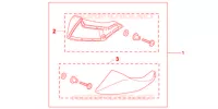 DEFLETTORE A PIEDI per Honda NC 700 ABS DCT 35KW 2013