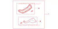 DEFLETTORE A PIEDI per Honda NC 700 ABS DCT 35KW 2013