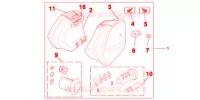 KIT BORSE LATERALI 29L per Honda NC 700 ABS DCT 35KW 2013