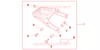 PORTAPACCHI POSTERIORE per Honda NC 700 ABS DCT 35KW 2013