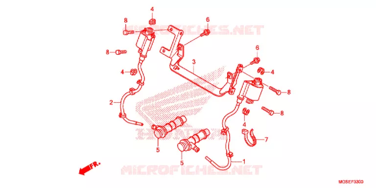 BARDATURA SERVO/RINCULO IGNIZIONE Honda MOTO 700 NC 2013  NC700SDD