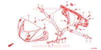 CONDOTTO MANIGLIA/COPERTURA MANIGLIA per Honda VISION 110 2015