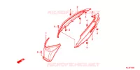 COPERTURA CORPO/SCATOLA BAGAGLI/ PORTATORE BAGAGLI per Honda VISION 110 2015