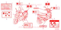 ETICHETTA CAUZIONE(1) per Honda VISION 110 2015