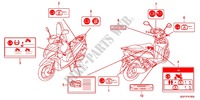 ETICHETTA CAUZIONE (NSC50/MPD/WH) per Honda VISION 50 2014