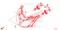 FARO ANTERIORE per Honda FORZA 300 2014