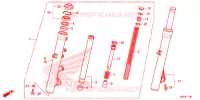 FORCELLA ANTERIORE per Honda FORZA 300 2014