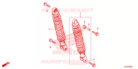 CUSCINO POSTERIORE(2) per Honda FORZA 300 ABS 2017
