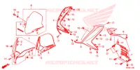 COPERTURA ANTERIORE/VISIERA INDICATORE per Honda FORZA 300 ABS 2017