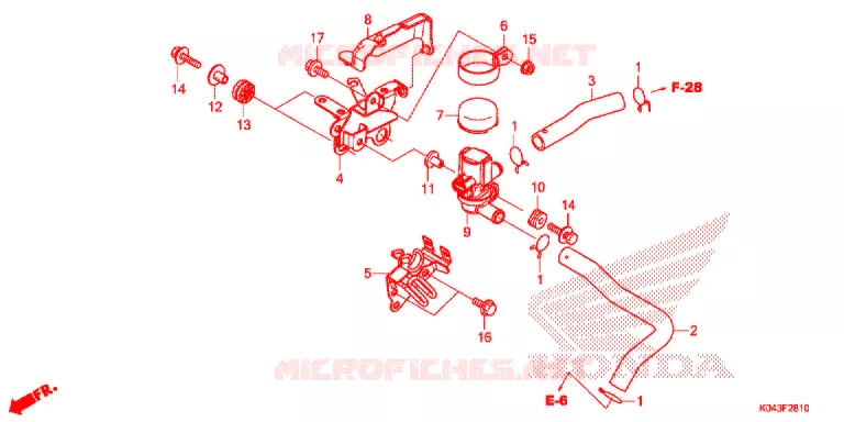ELETTROVALVOLA INIEZIONE ARIA Honda SCOOTER 300 FORZA 2017  NSS300AD