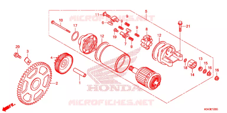 MOTORE AVVIATORE Honda SCOOTER 300 FORZA 2014  NSS300AD